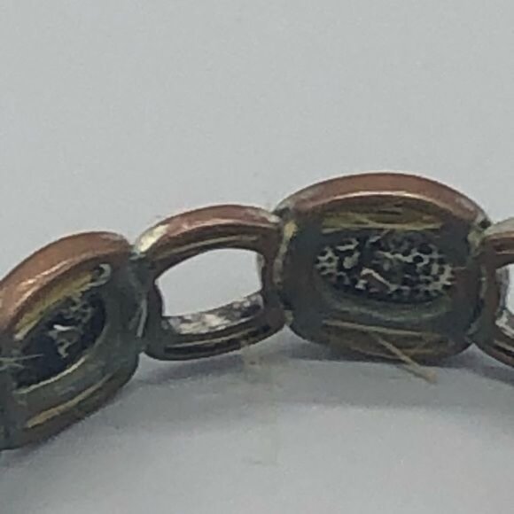 Silver color turtle shell designed bracelet costume jewelry stretchable READ - Picture 5 of 8